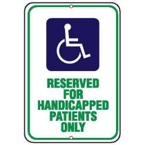 ADA Symbol, Reserved for Handicapped Patients Only Sign