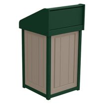 Two-Tone Panel Design Waste Receptacles