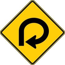 270 Degree Loop Symbol Sign