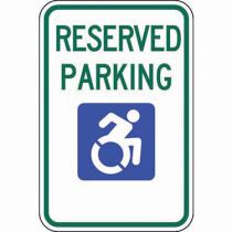 ADA Reserved Parking Updated Accessible Symbol Sign