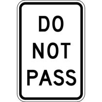 Do Not Pass Traffic Sign