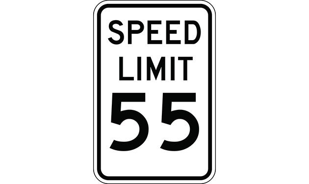 Speed Limit 55 Sign
